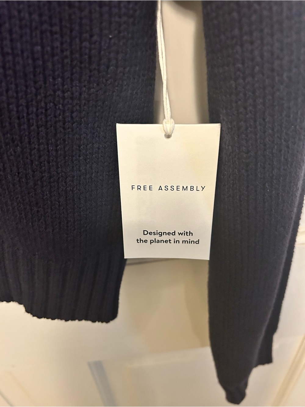 Women's Navy Turtleneck Sweater with Red Heart & Gold Shoulder Buttons - Picture 2 of 3